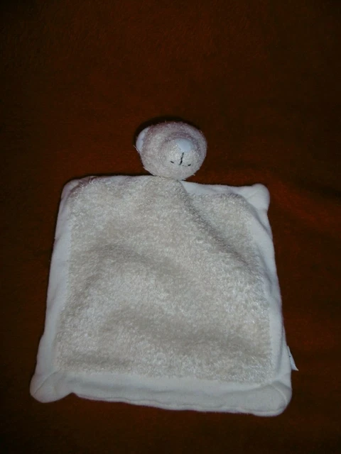Doudou Plat Nature et Découvertes Ours Beige Nez Bleu
