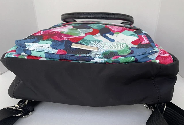 SAMANTHA BROWN To-Go Convertible Backpack & Insulated Lunch Tote Orchid Camo Set 12