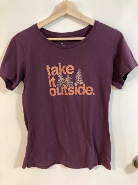 Columbia Sportswear Women’s SP “Take It Outside “ Purple Tee