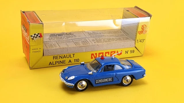 Jouet ancien Boîte D'origine Renault Alpine A110 1300 Norev réf. 59