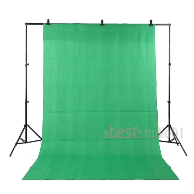 Photo Studio Background Stand Kit Black White Green Chroma Key Screen Backdrop 3