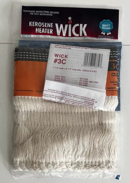 Kerosene Heater Wick # 3C For Dura Heat DH-2300, Dyna-Glo CV-2300, RMC-95C, Envi