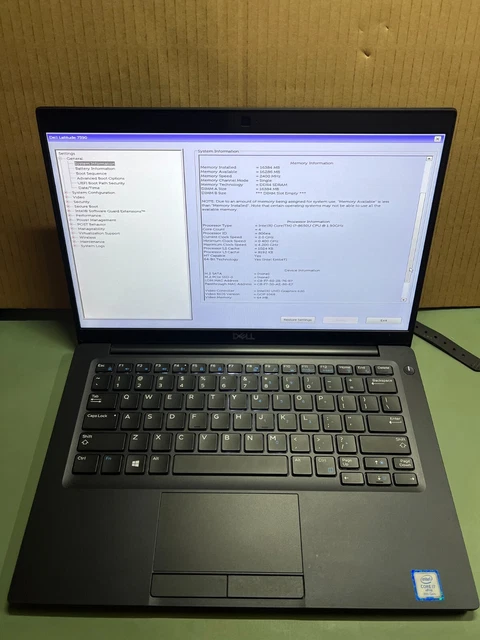 DELL LATITUDE 7390 INTEL CORE i7-8650U 1.90GHz CPU 16GB RAM NO HDD,No AC DELL LATITUDE 7390 INTEL CORE i7-8650U 1.90GHz CPU 16GB RAM NO HDD,No AC