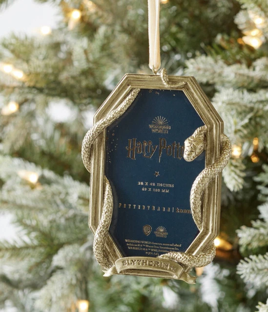 HARRY POTTER POTTERY Barn Hogwarts Slytherin Photo Frame Ornament **New