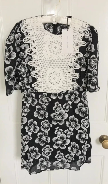 knox rose embroidered dress Printed Half Sleeve Knee Length Dress