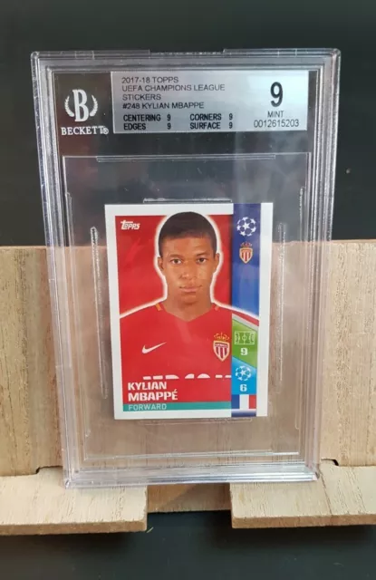 STICKER 248 KYLIAN MBAPPE ROOKIE CHAMPIONS LEAGUE 2017/18