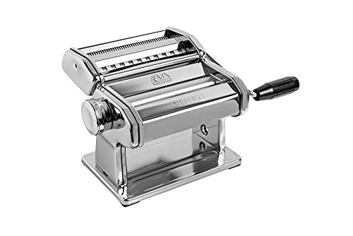 Atlas 150 Pasta Machine, Made in Italy, Includes Cutter, Hand Crank, and Inst...