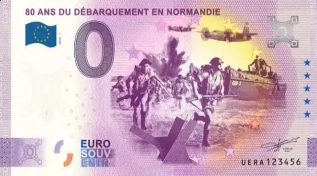 Billet Euro Souvenir des 80 ans de la Libération de la France : J-1 ! - Boutique Billets 0 Euro