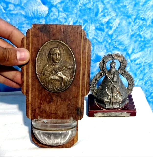 VINTAGE CHRIST VIRGIN Mary Jesus Icon Orthodox And Child Religious