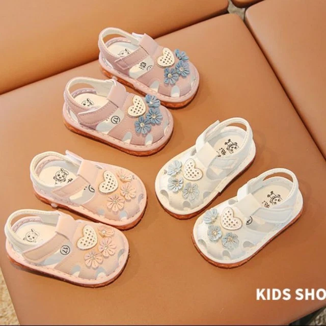 Scarpe abito festa neonato fiore suola morbida sandali