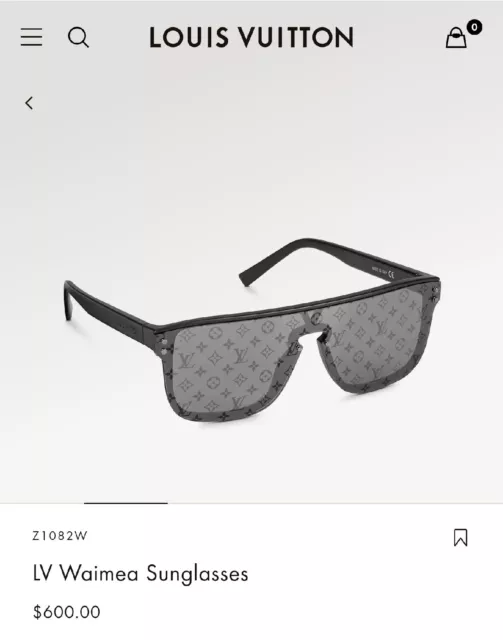 LOUIS VUITTON WAIMEA Men's Sunglasses Black Monogram Z1082W $600.00 -  PicClick