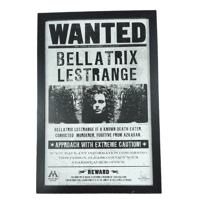 Bellatrix Lestrange Wanted Poster FOR SALE! - PicClick UK