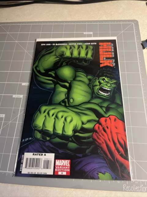 Hulk #6 Variant Comics Loeb McGuinness Red Hulk Marvel Comics 2008