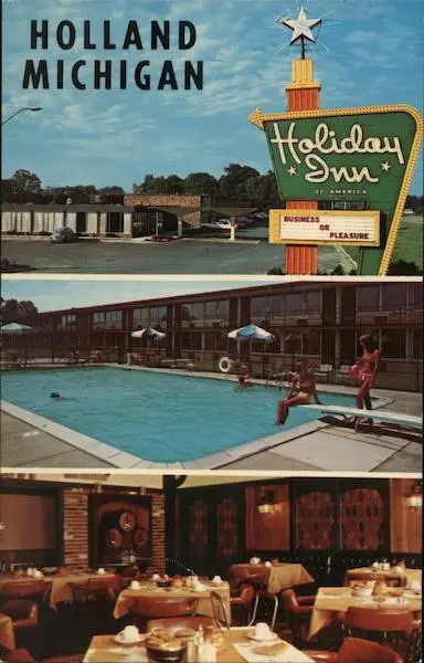 Holland,MI Holiday Inn Ottawa,Allegan County Michigan Penrod/Hiawatha Card Co.