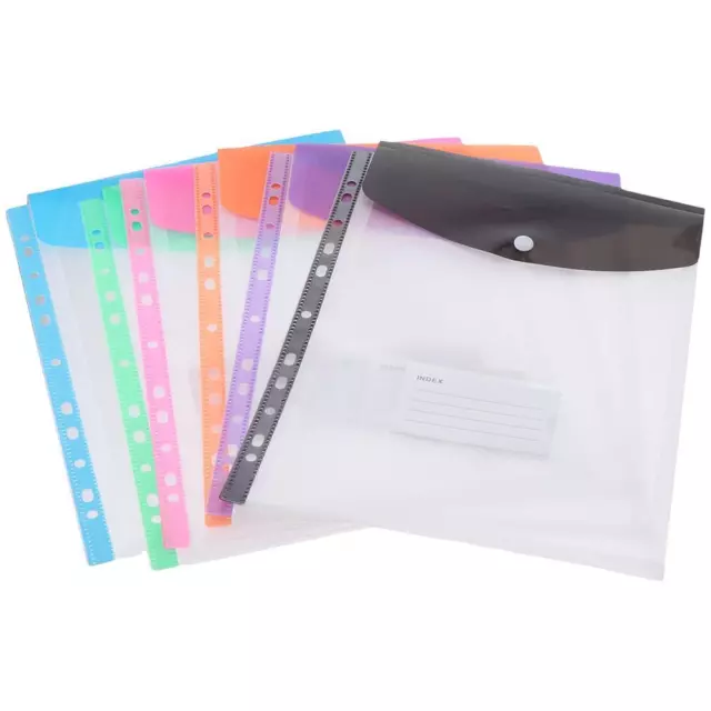 12 Pack 6 colors Binder Folders 12 Pack Label Loose-Leaf Binder Pocket  Home
