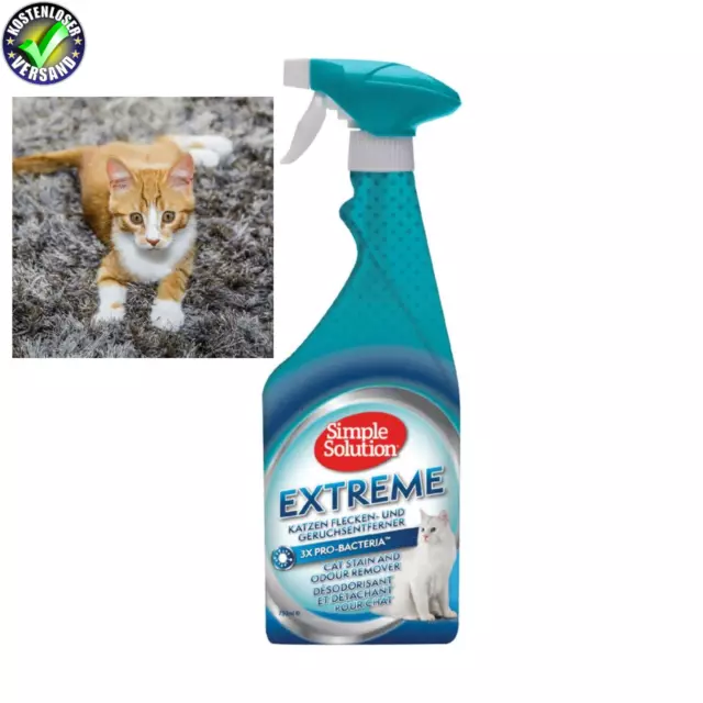 Extreme Katzen Flecken & Geruchsentferner 750ml - Effektiv & Sicher