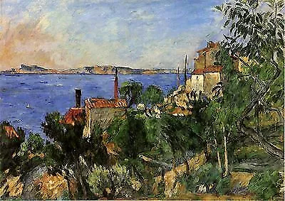 IMPRESSIONISMUS Paul Cezanne MEER BEI L ESTAQUE FRANKREICH BÜTTENFAKSIMILE 65