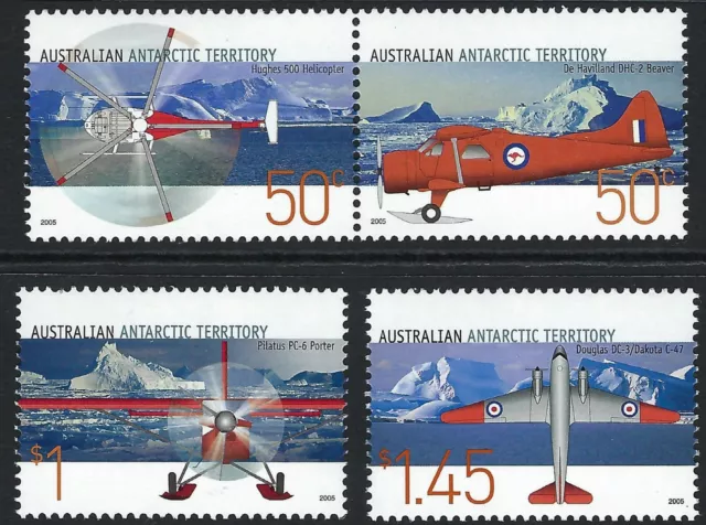 2005 AAT SG# 168/71 Australian Antarctic Aviation set of 4 Mint MUH MNH