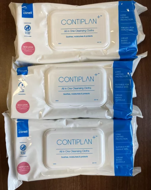 Clinell Contiplan All in One Cleansing Cloths - (Pack of 3) Tracked Service