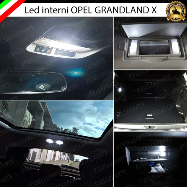 Kit Led Interni Opel Grandland X Conversione Interna A Led Canbus 6000K No Error