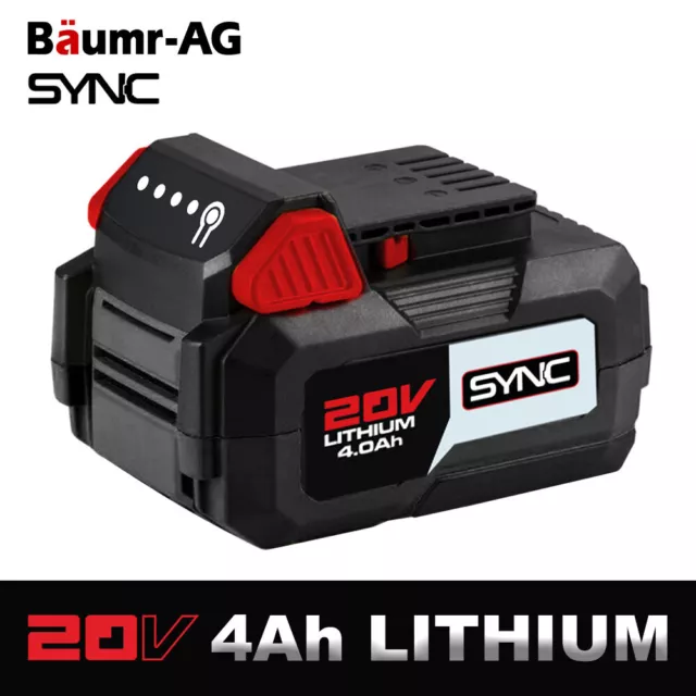 BAUMR-AG 20V 4Ah SYNC Lithium-Ion Battery Replacement Spare Cordless