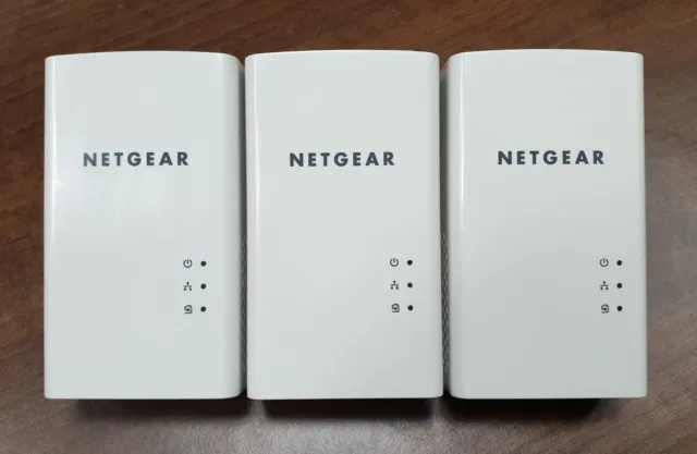 3 x Netgear PL1000 Powerline Adapters AV1000 PL1000-100UKS Gigabit Sky, BT, EE