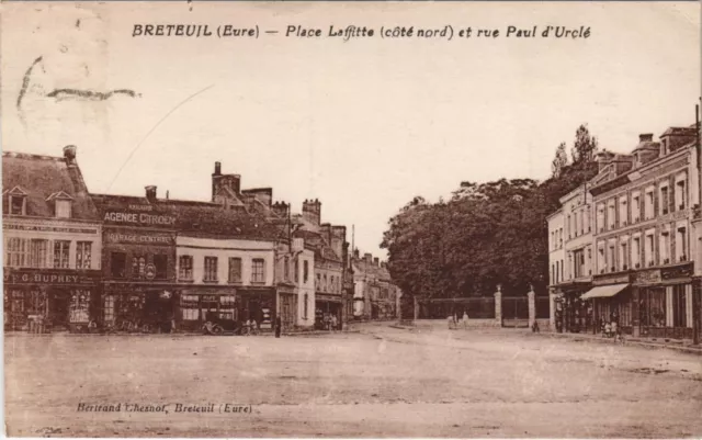 CPA BRETEUIL - Place Laffitte and rue Paul d'Urclé (160661)