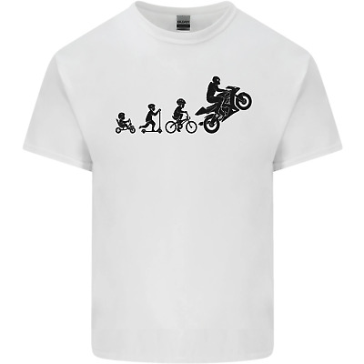 Motorbike Evolution Funny Biker Motorcycle Kids T-Shirt Childrens
