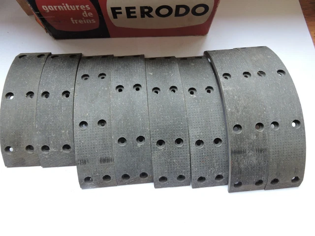 Jeu de segments  de freins Av + Ar Ferodo  pour Citroën 2CV - Ami 6/8