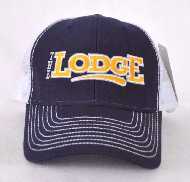 *THE LODGE KEEGO HARBOR MICHIGAN* Bar Grill Trucker mesh Ball cap hat snapback