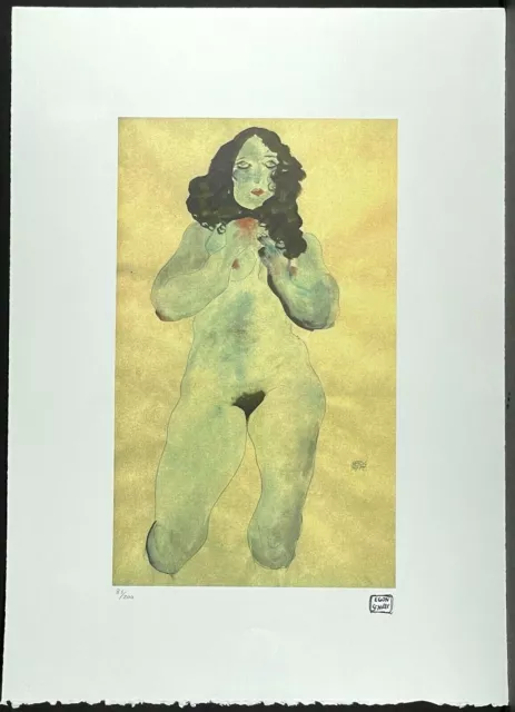 EGON SCHIELE * 50 x 70 cm * signed lithograph * limited # 83/200