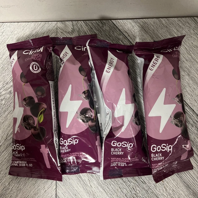 CIRKUL FLAVOR CARTRIDGES GoSip Active Energy Drink Black Cherry x4 Zero