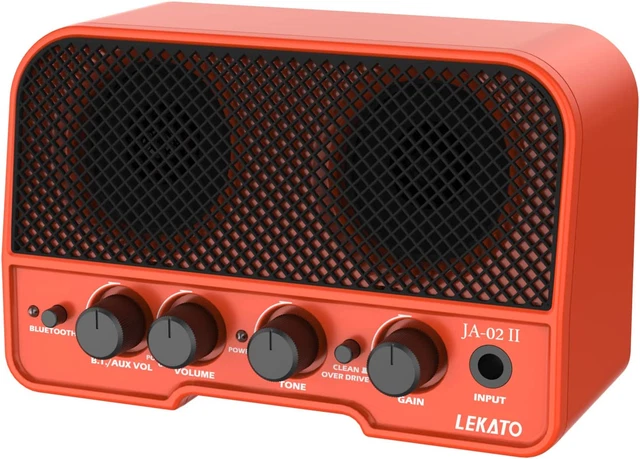 Mini-Gitarrenverstärker, 5 W kabelloser wiederaufladbarer E-Gitarren-Verstärker mit SAUBER/