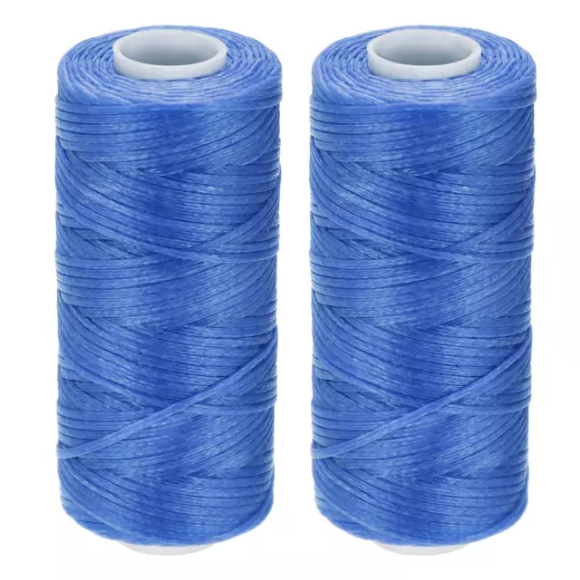 Pelle Cucito Fili 55 Iarde 150D/1mm Cerato Corda (Zaffiro Blu 2pz)