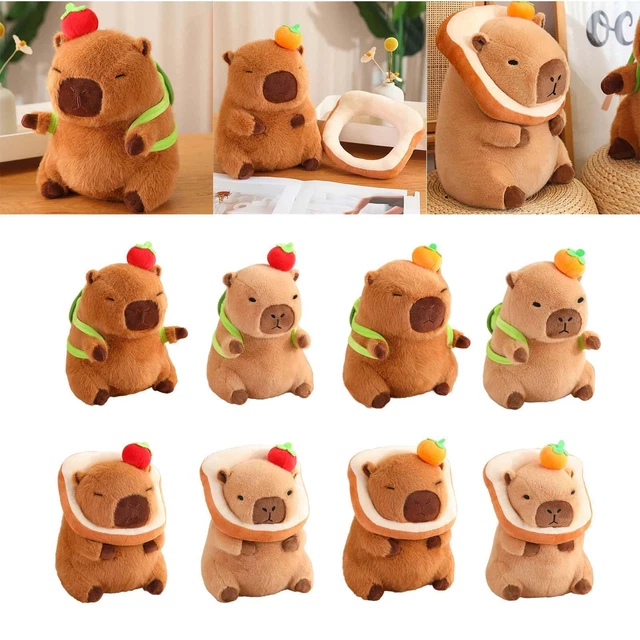 Peluche Capybara Con Vestiti – Figura 25 Cm, 11 Accessori, Morbido E Coccoloso, Regalo Perfetto