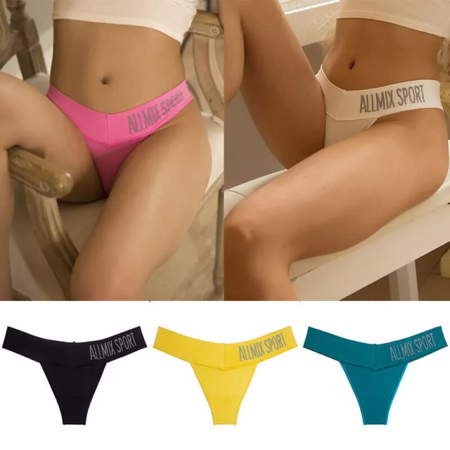 SEXY SEAMLESS Women's Sports Thong Underwear Fitness V-Shape £5.41 -  PicClick UK