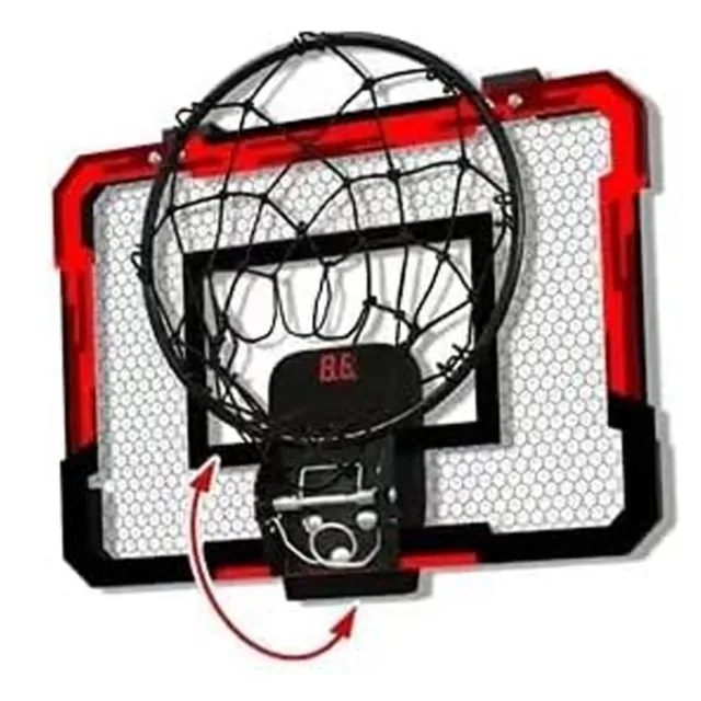 Indoor Mini Basketball Hoop with Electronic Scoreboard - Over The Door Basket...