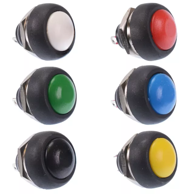 12v Momentary Push Button Horn Switch Off On Car Dashboard Boat Spst