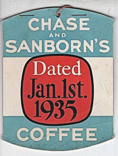 1935 Chase and Sanborn's Coffee Advertising Calendar Booklet