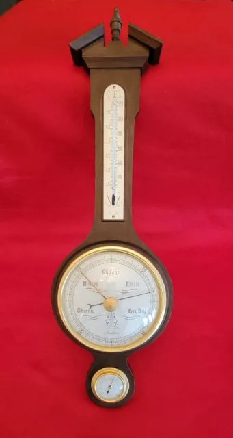 Vintage Wooden Barometer Tradition