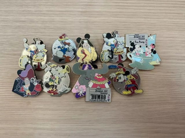 Disney Authentic Pin Large Lot Of 9 Assorted Limited Edition And Release