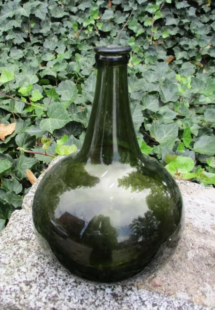 Mecklenburger Waldglas um 1720 / Bouteille / Abrissglas / Barock / Glaskunst