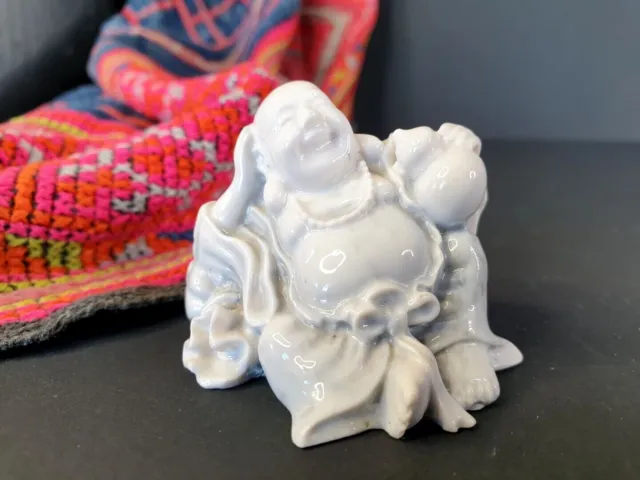 Old Chinese Carved White Stone Buddha …beautiful collection and display piece