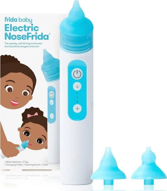 🔥🔥Frida Baby Electric NoseFrida USB Rechargeable Nasal Aspirator w/ 2 Tips🔥🔥