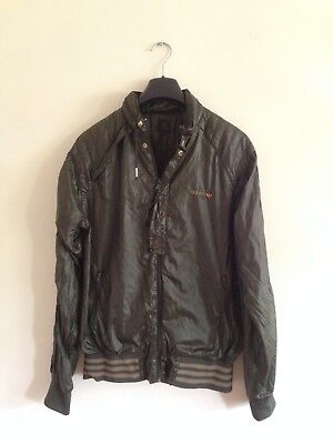 ADIDAS original mens jacket/tracktop full zip hooded size L