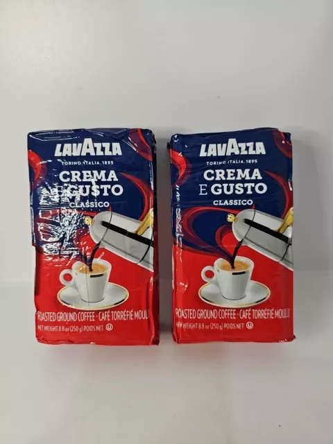 Lavazza Crema E Gusto Ground Coffee 20 Packs x 8.8oz/250g Each