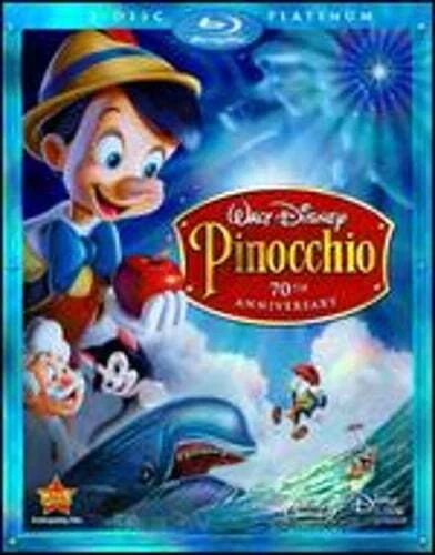 Pinocchio [70th Anniversary] [3 Discs] [Blu-ray/DVD] by Ben Sharpsteen: Used