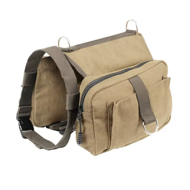 Adjustable Dog Pack Hound Travel Hiking Backpack Saddle Bag for Medium Large Dog