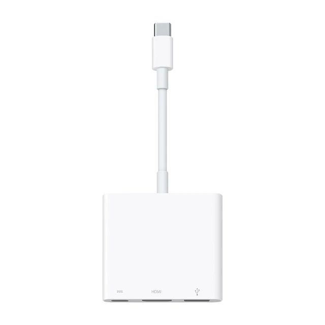Apple USB-C TO Digital AV Multiport Adapter A2119 MUF82AM/A - Genuine Apple USB-C TO Digital AV Multiport Adapter A2119 MUF82AM/A - Genuine
