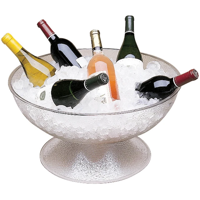 Cambro 20.2 Qt. Pebbled Pedestal Punch Bowls Pebbled Ppb18-176